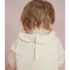 PETIT BATEAU Blouse Manches Longues, Col Volanté -Mode Décontractée 78a29c413895d9083c30ec9c0cc37083