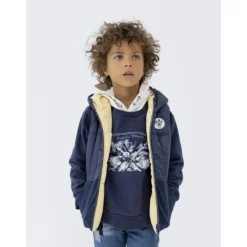 Doudoune à Capuche Sans Manches Réversible