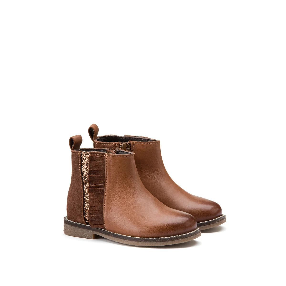 Bottines Chelsea En Cuir Zippées 2 Bottines Chelsea En Cuir Zippées – Image 2