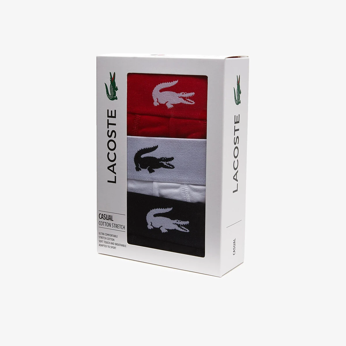 Lacoste Lot De 3 Boxers Ceinture Logo 2 Lacoste Lot De 3 Boxers Ceinture Logo – Image 2