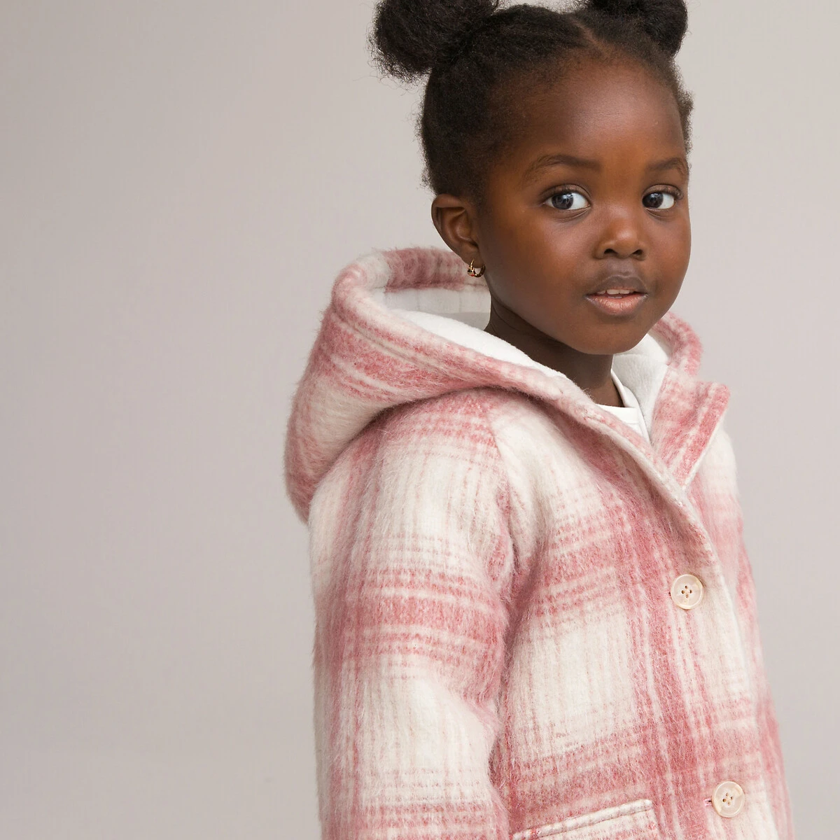 Manteau Chaud à Capuche Et à Carreaux 2 Manteau Chaud à Capuche Et à Carreaux – Image 2