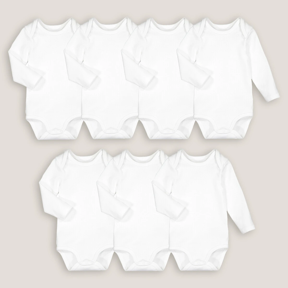 Lot De 7 Bodies Naissance, à Manches Longues 3 Lot De 7 Bodies Naissance, à Manches Longues – Image 3