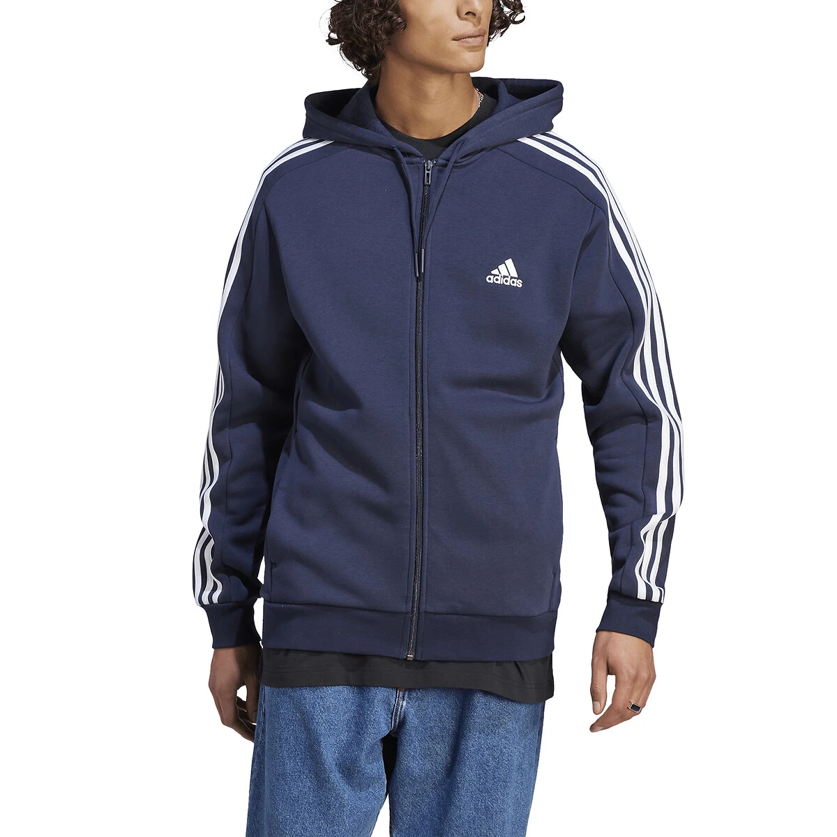 Adidas Sportswear Sweat à Capuche Zippé Molleton Essentials 1 Adidas Sportswear Sweat à Capuche Zippé Molleton Essentials