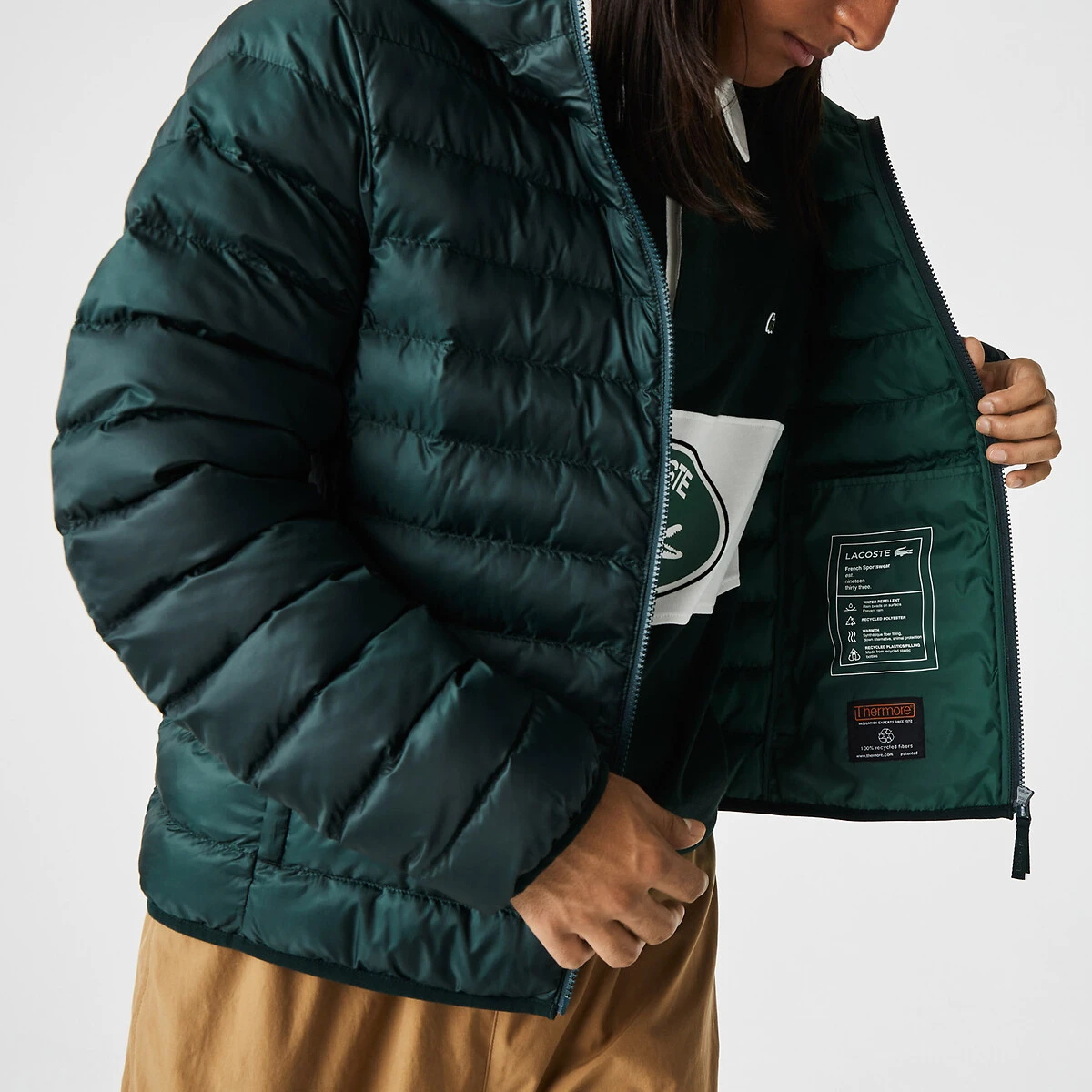 Lacoste Doudoune Légère Zippée à Capuche 18 Lacoste Doudoune Légère Zippée à Capuche – Image 18