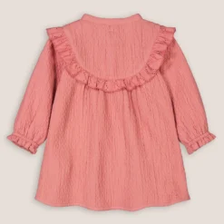 Robe Manches Longues En Gaze De Coton -Mode Décontractée 7e9940f2352a7419a628d45143a9284d