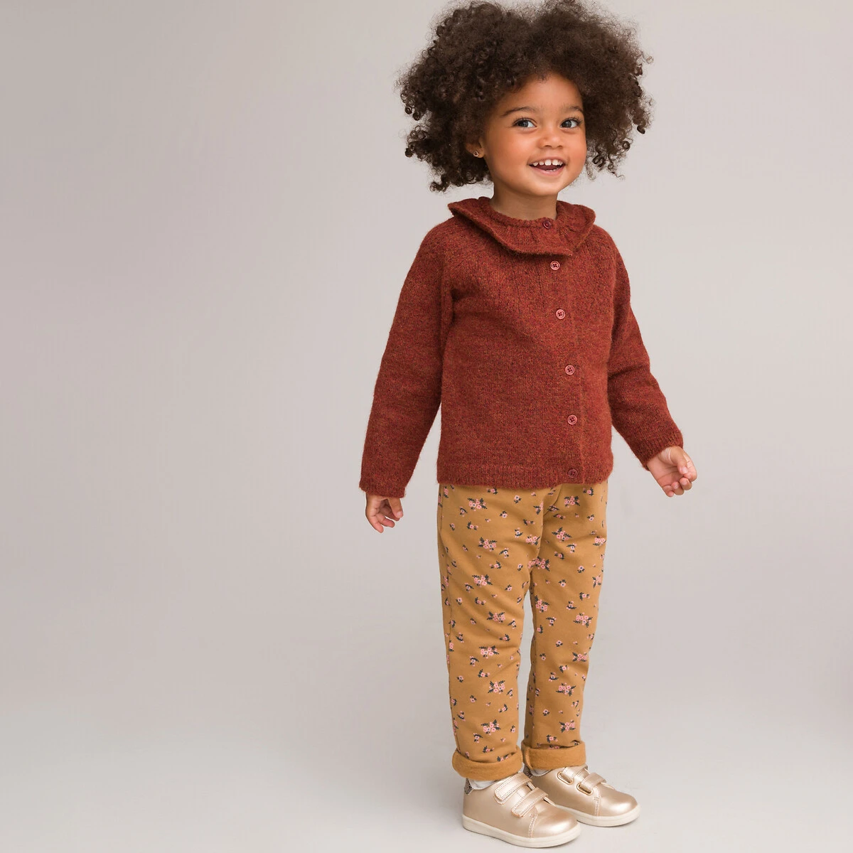 Cardigan Col Volanté En Fine Maille Boutonné 2 Cardigan Col Volanté En Fine Maille Boutonné – Image 2