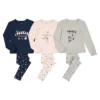 Lot De 3 Pyjamas En Coton Imprimés Planète
