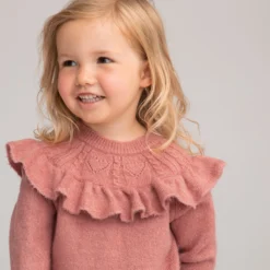 Pull Col Rond En Fine Maille Volanté