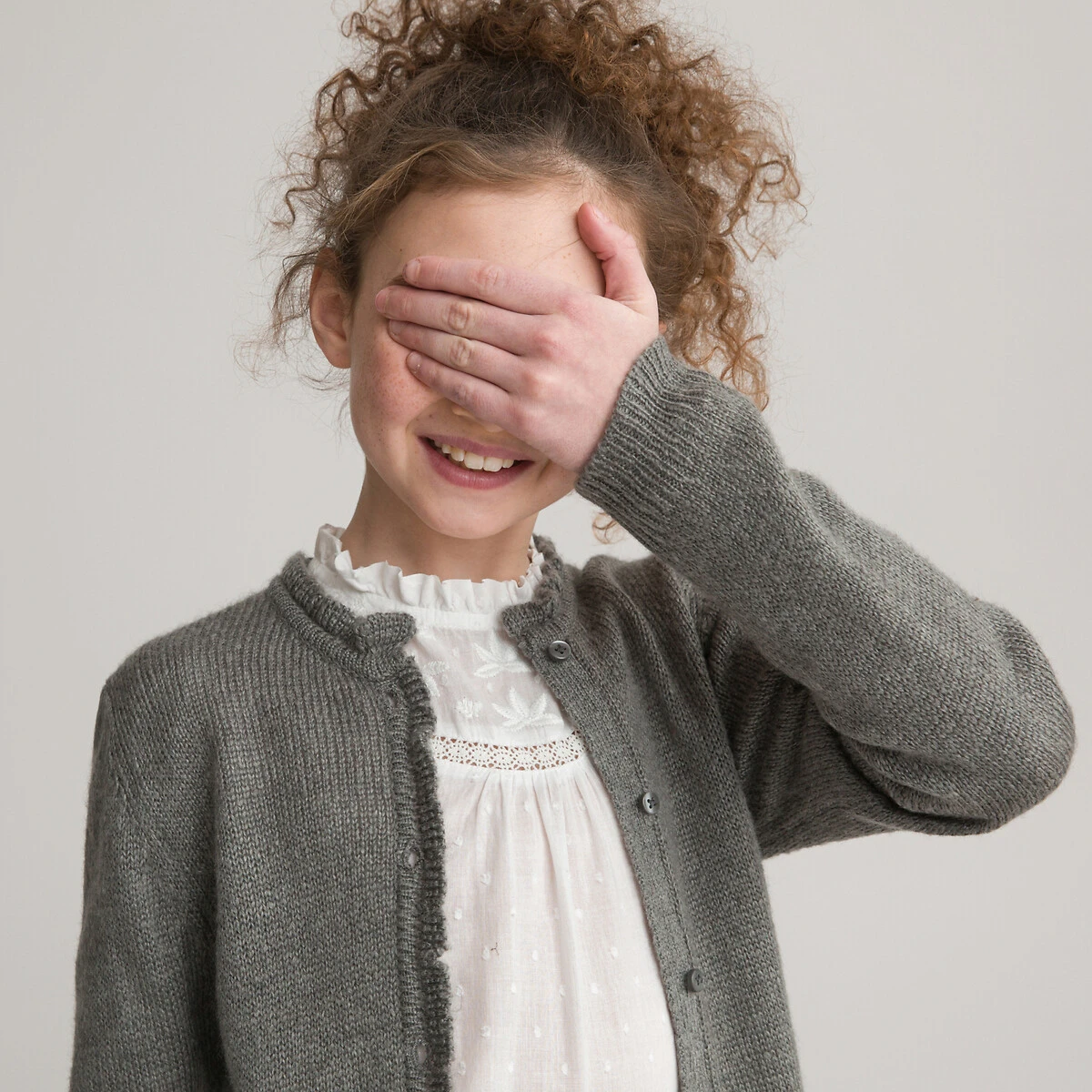 Gilet Col Rond En Fine Maille Boutonné 2 Gilet Col Rond En Fine Maille Boutonné – Image 2