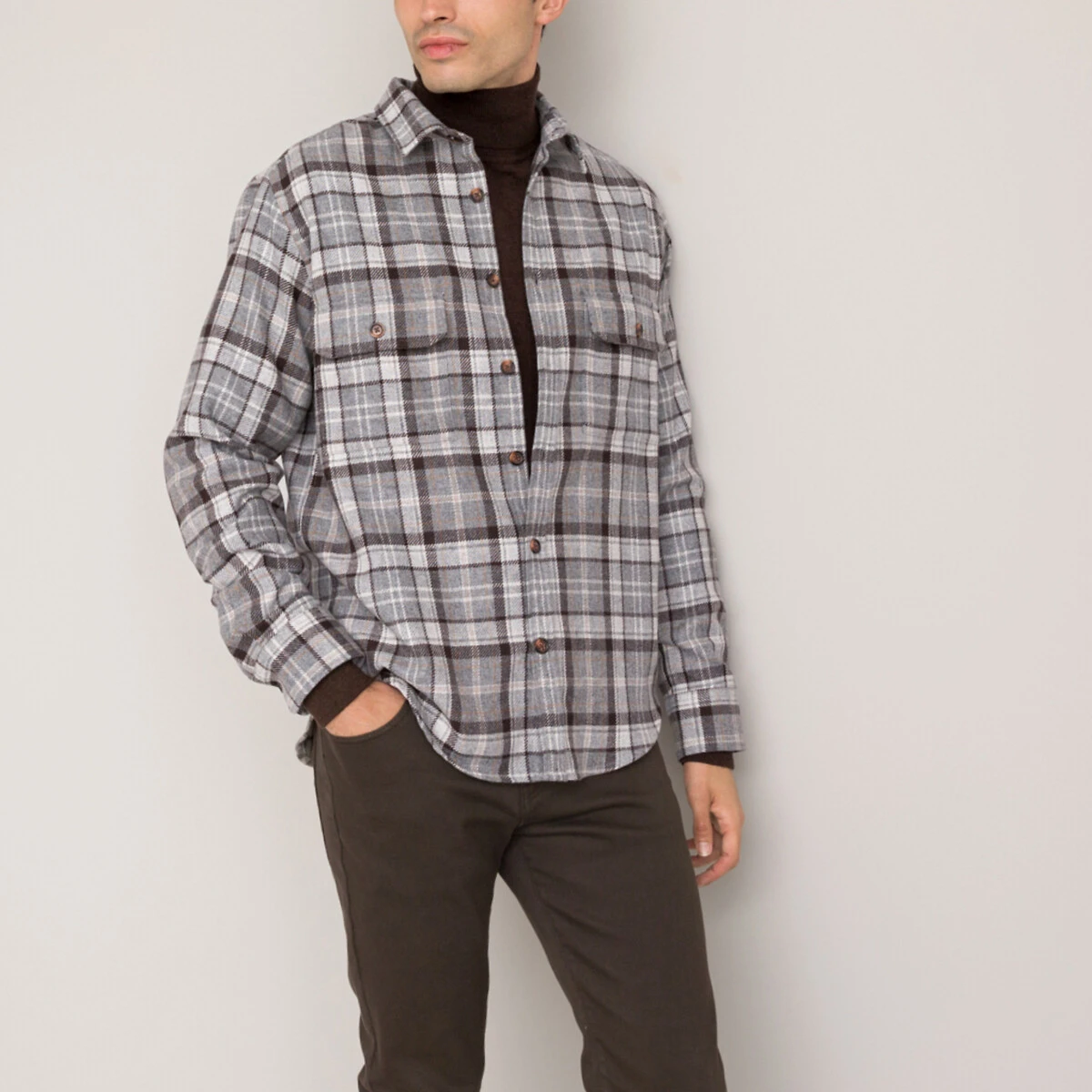 Surchemise En Flanelle à Carreaux 5 Surchemise En Flanelle à Carreaux – Image 5