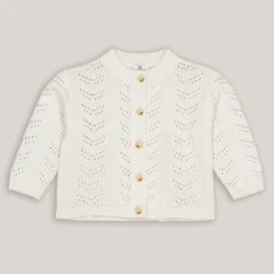 Gilet Col Rond Boutonné En Fine Maille Ajourée -Mode Décontractée 847abb5c13d8d2c3a2ee82fc9af0126d