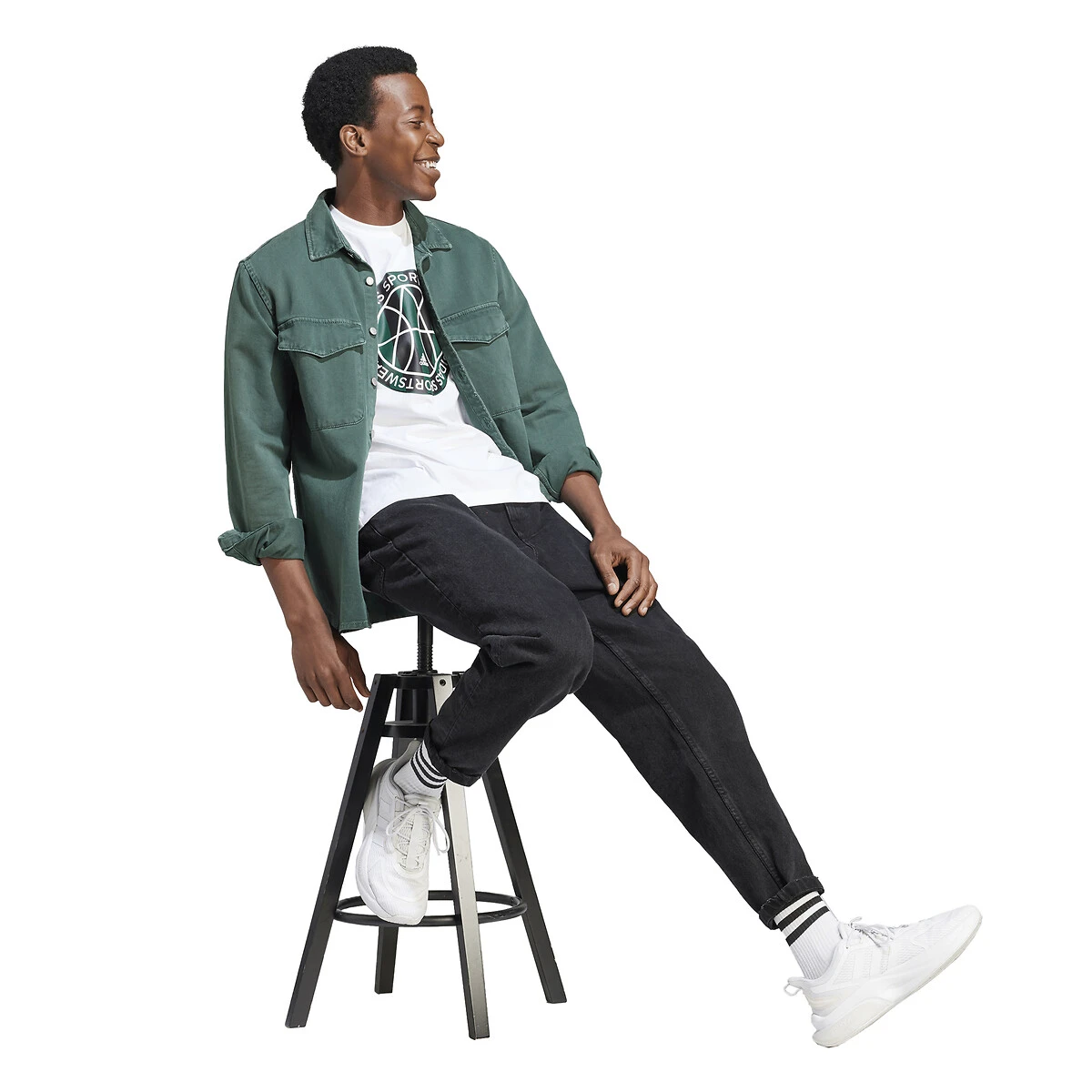 Adidas Sportswear T-shirt Col Rond Graphique 2 Adidas Sportswear T-shirt Col Rond Graphique – Image 2