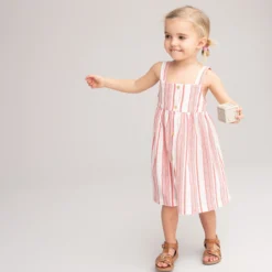 Robe Rayée à Bretelles