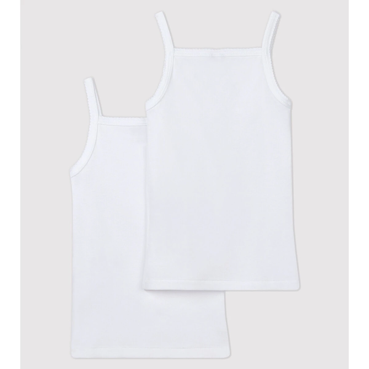 PETIT BATEAU Lot De 2 Maillots De Corps Bretelles 2 PETIT BATEAU Lot De 2 Maillots De Corps Bretelles – Image 2