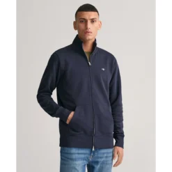 Gant Sweat Droit Zippé Sans Capuche