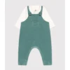 PETIT BATEAU Ensemble Salopette En Velours Et Body