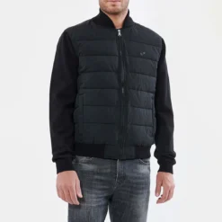 KAPORAL Blouson Col Montant Bi-matière