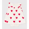PETIT BATEAU Robe Body, Imprimé Coeurs
