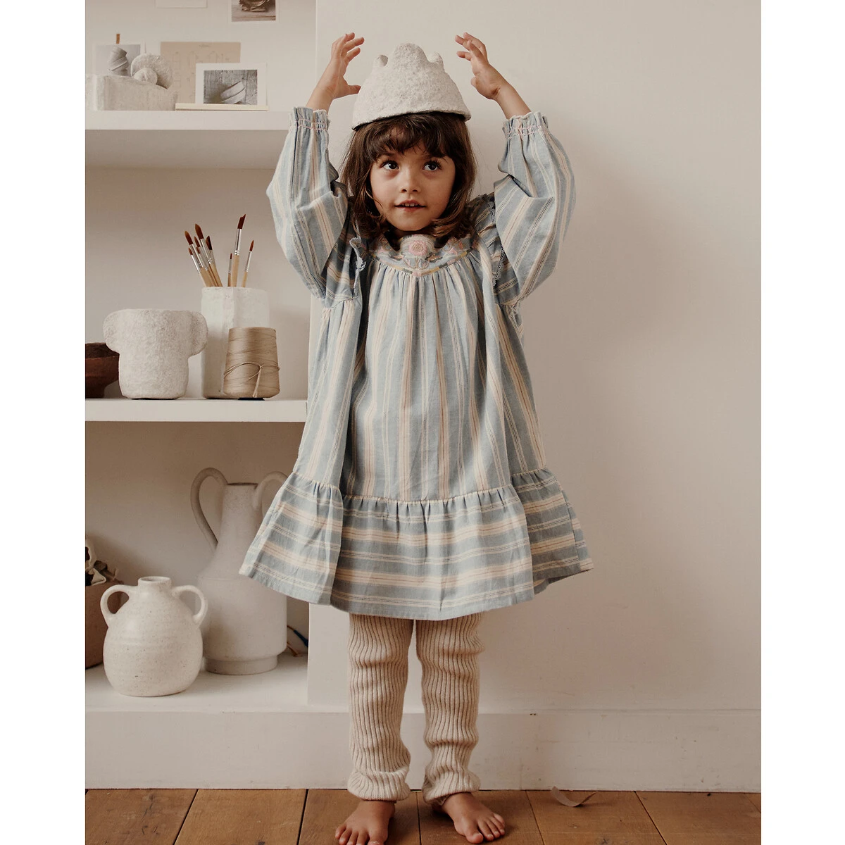 Robe Manches Longues Rayée 8 Robe Manches Longues Rayée – Image 8