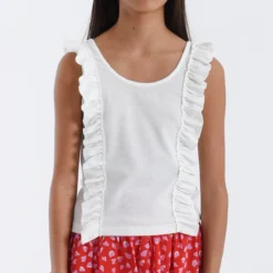 Débardeur, Détails Volantés