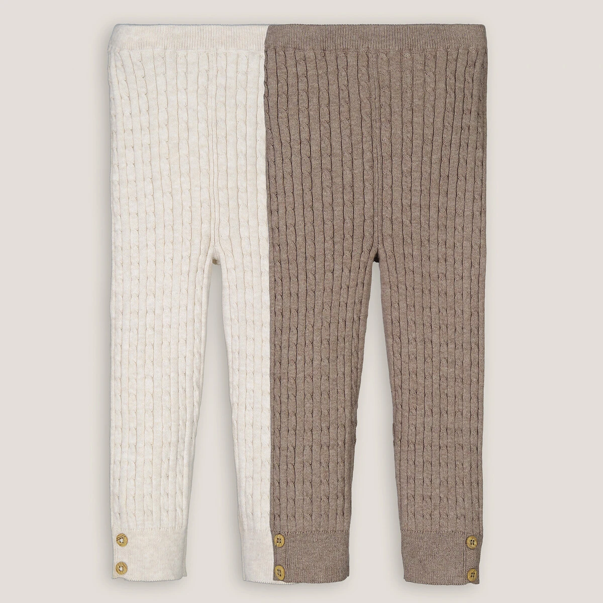 Lot De 2 Leggings En Tricot Torsadé 3 Lot De 2 Leggings En Tricot Torsadé – Image 3