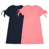 Lot De 2 Robes Manches Courtes