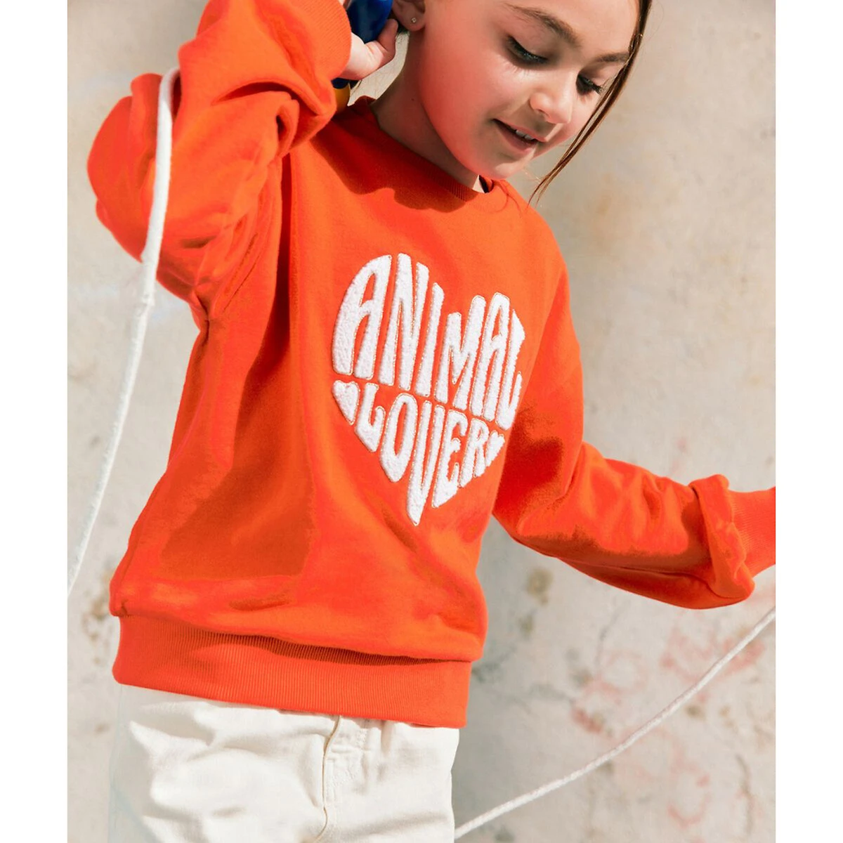 Sweat Col Rond Message Bouclette 2 Sweat Col Rond Message Bouclette – Image 2