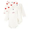 PETIT BATEAU Lot De 3 Bodies Manches Longue