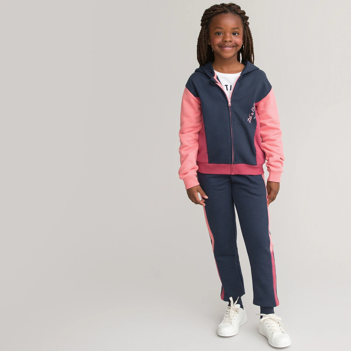 Sweat Zippé à Capuche Color Block En Molleton 2 Sweat Zippé à Capuche Color Block En Molleton – Image 2