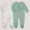 Lot De 2 Pyjamas Coton Bio