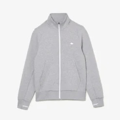 Lacoste Sweat Demi-zippé Col Montant -Mode Décontractée 94ac7ae003dc98bdcc2e123f698c6876