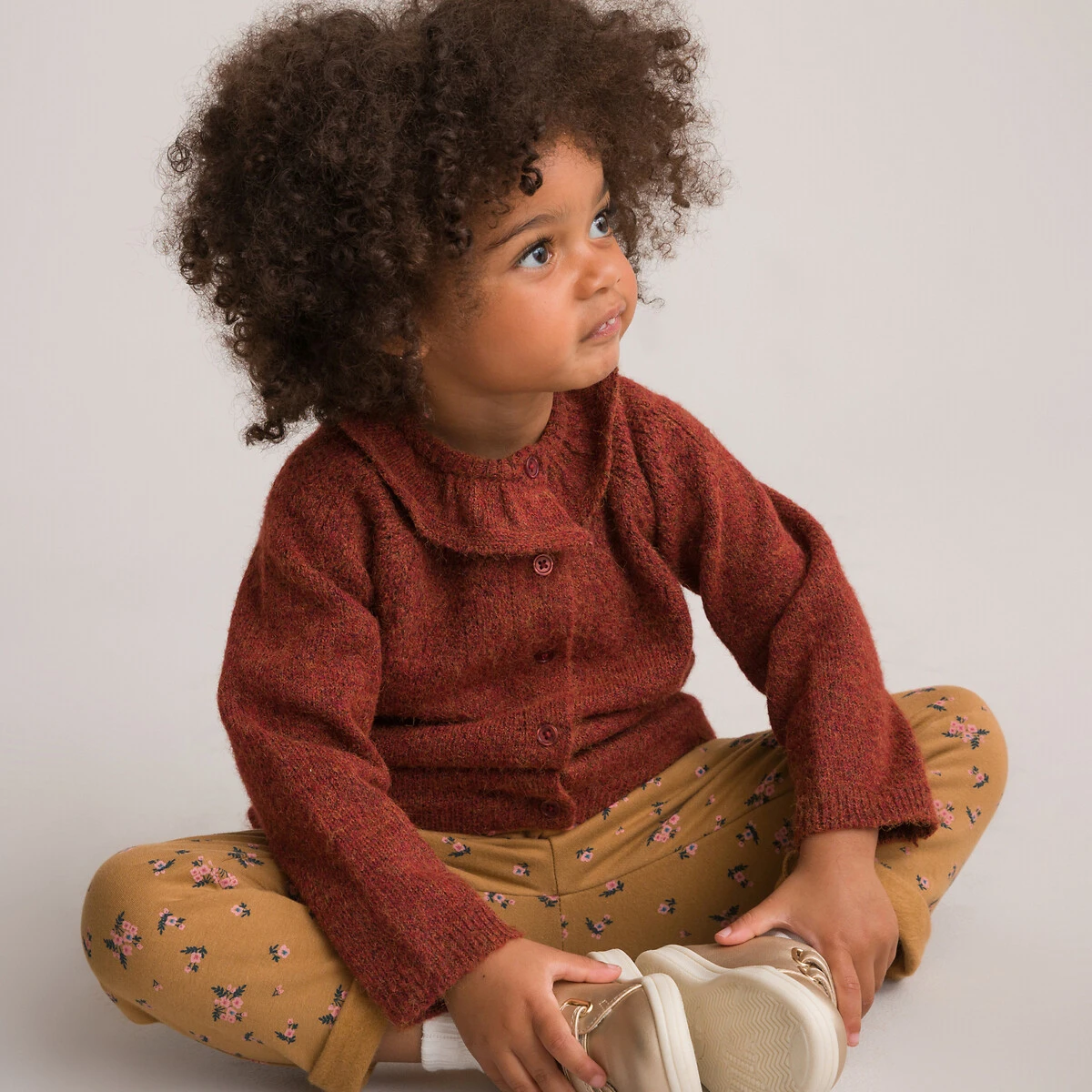 Cardigan Col Volanté En Fine Maille Boutonné 1 Cardigan Col Volanté En Fine Maille Boutonné