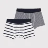 PETIT BATEAU Lot De 2 Boxers 3-12 Ans