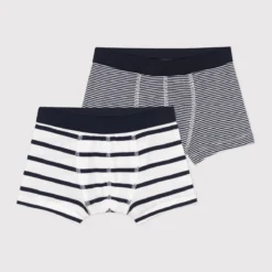 PETIT BATEAU Lot De 2 Boxers 3-12 Ans