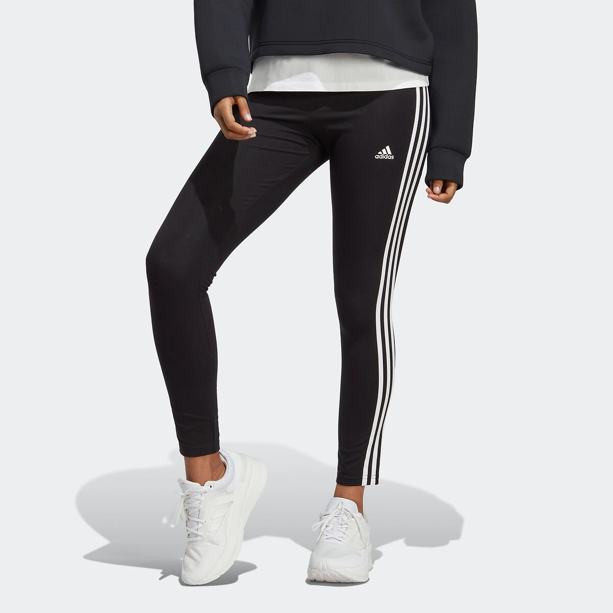 Adidas Sportswear Legging Essentials 3-Stripes Taille Haute 2 Adidas Sportswear Legging Essentials 3-Stripes Taille Haute – Image 2