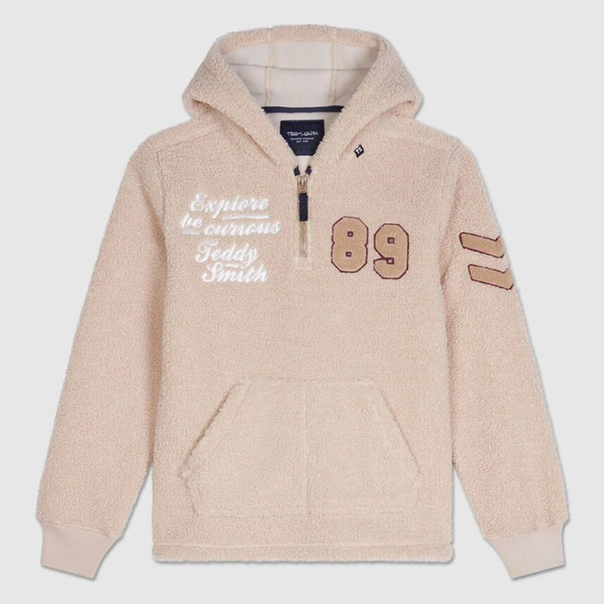 TEDDY SMITH Sweat à Capuche Tissu Moutonné 1 TEDDY SMITH Sweat à Capuche Tissu Moutonné
