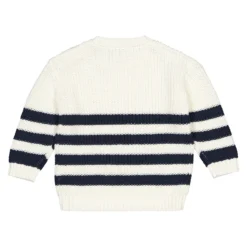 Pull Col Rond Rayé Coton Bio -Mode Décontractée 9914ad5a698be044bff116d368814f88