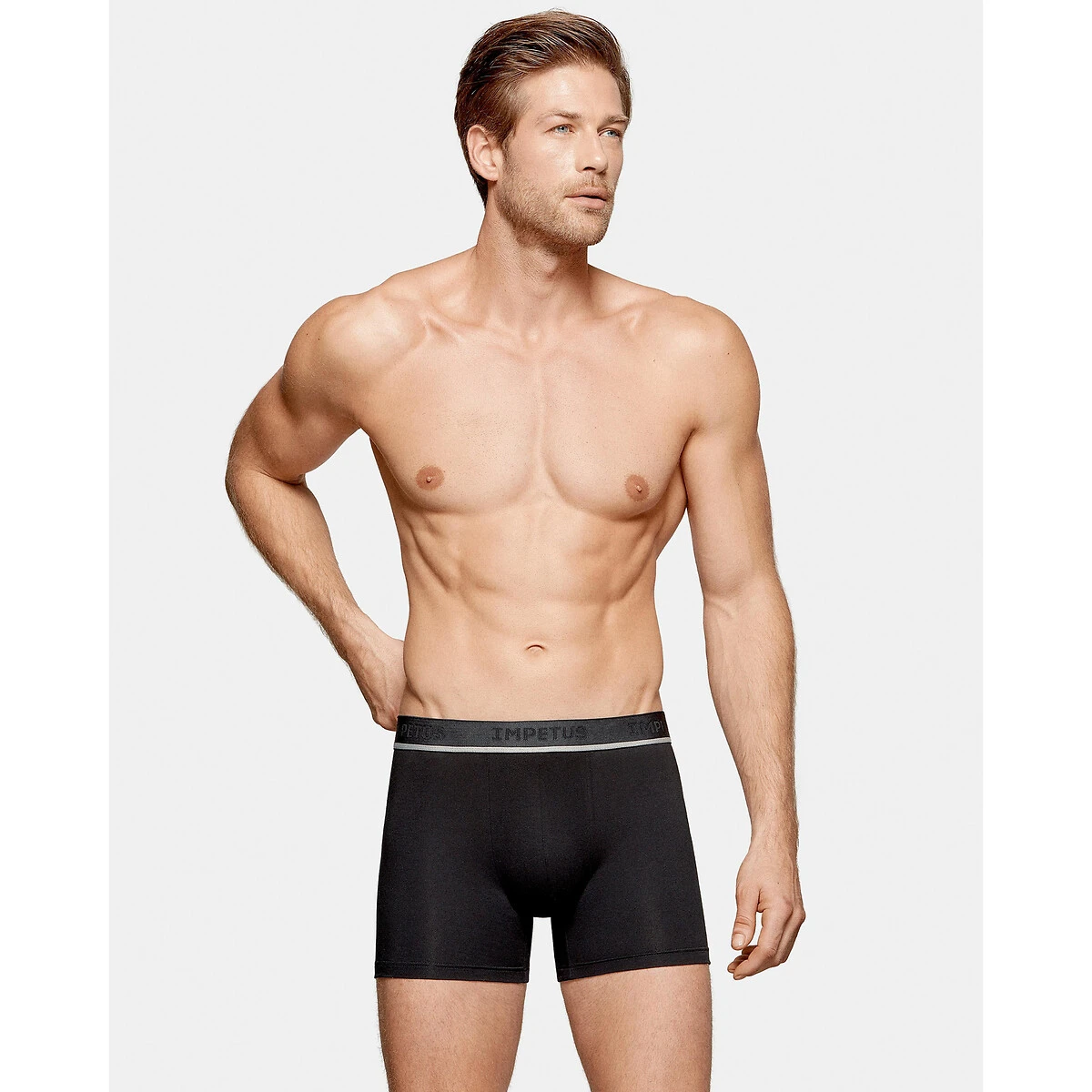 Lot De 2 Boxers Unis Coton Stretch 5 Lot De 2 Boxers Unis Coton Stretch – Image 5