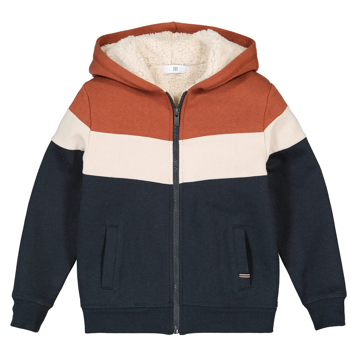 Sweat Zippé à Capuche, Doublé Fourrure D'imitation 3 Sweat Zippé à Capuche, Doublé Fourrure D'imitation – Image 3