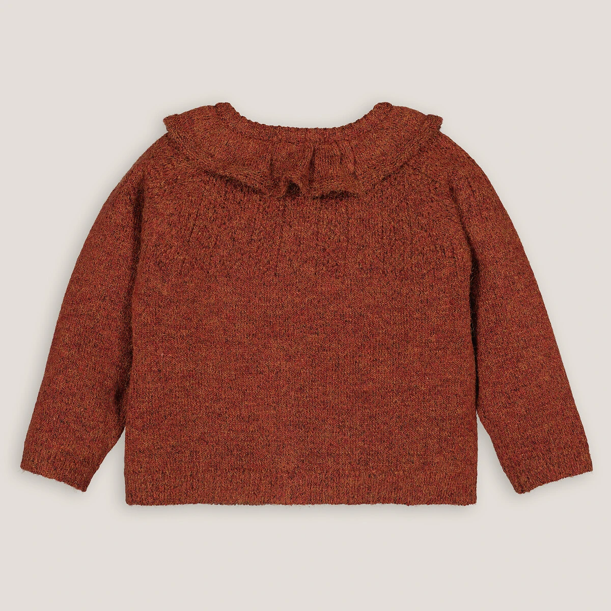 Cardigan Col Volanté En Fine Maille Boutonné 4 Cardigan Col Volanté En Fine Maille Boutonné – Image 4