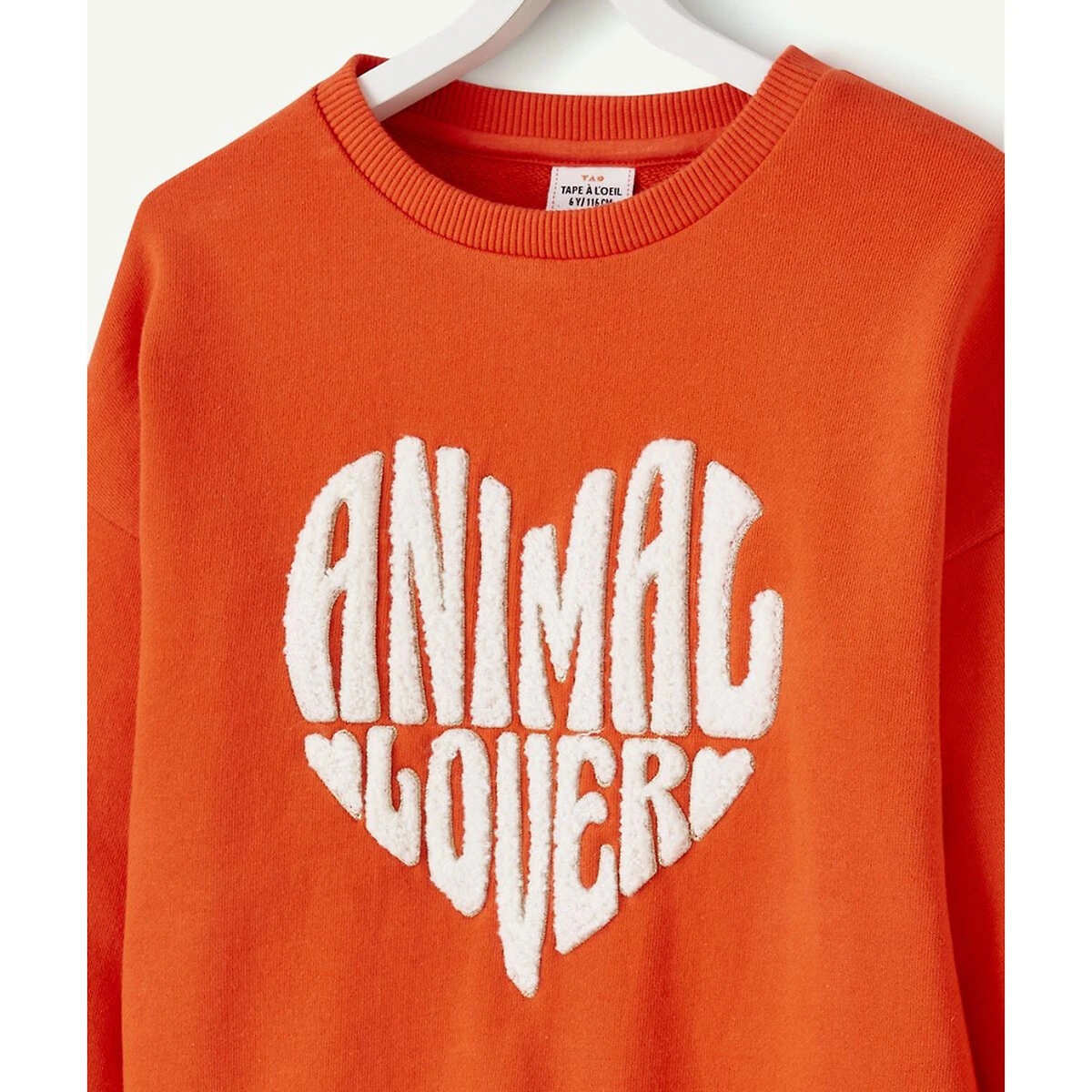 Sweat Col Rond Message Bouclette 4 Sweat Col Rond Message Bouclette – Image 4