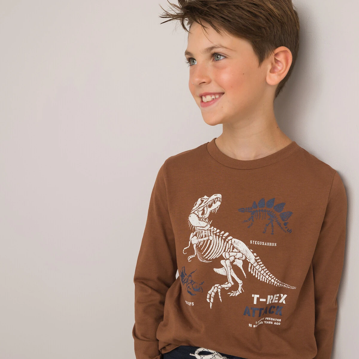 T-shirt Manches Longues, Imprimé Dinosaures 1 T-shirt Manches Longues, Imprimé Dinosaures