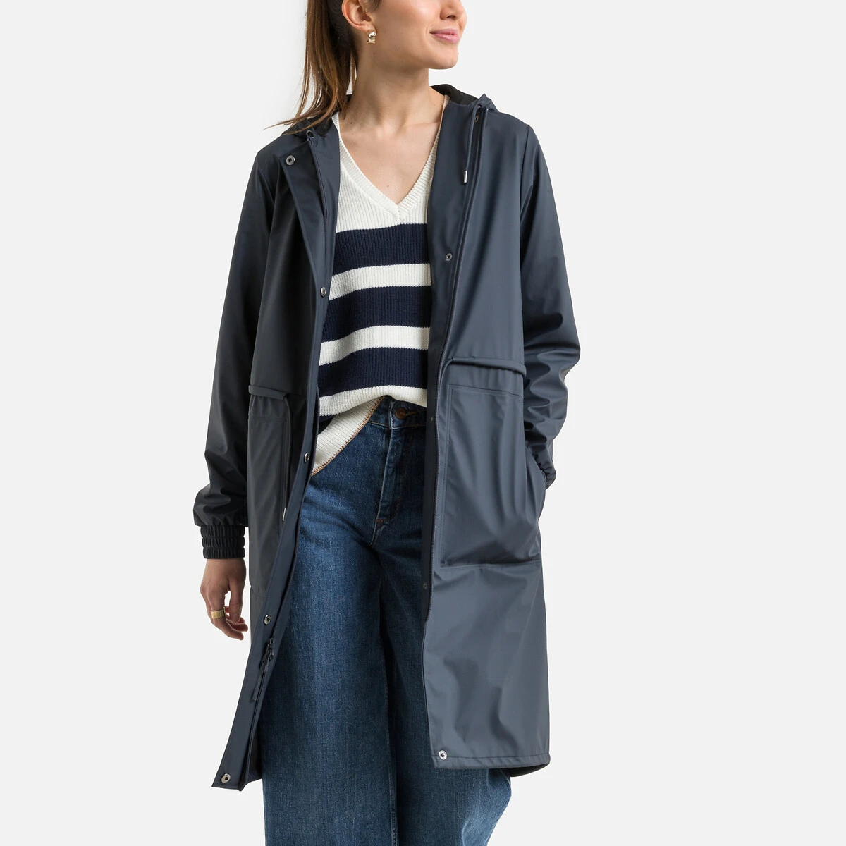 Rains Veste Zippée Imperméable à Capuche STRING PARKA 1 Rains Veste Zippée Imperméable à Capuche STRING PARKA