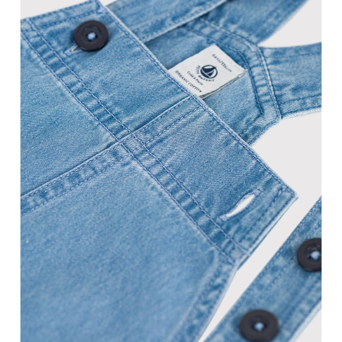 PETIT BATEAU Robe Salopette En Denim 4 PETIT BATEAU Robe Salopette En Denim – Image 4