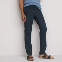 Pantalon Droit En Lin
