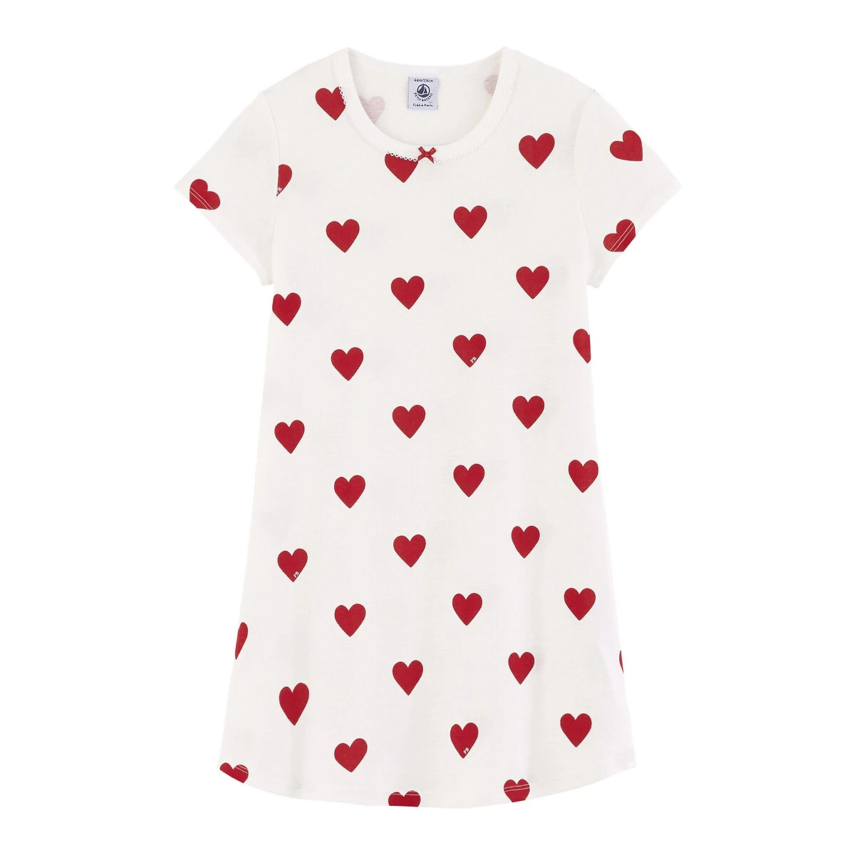 PETIT BATEAU Chemise De Nuit Manches Courtes 1 PETIT BATEAU Chemise De Nuit Manches Courtes