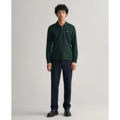 Gant Polo Droit Manches Longues Piqué 16 Gant Polo Droit Manches Longues Piqué -Mode Décontractée a1d8d23f98aa3949345e243661ade546