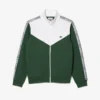 Lacoste Sweat Zippé Col Montant Imprimé