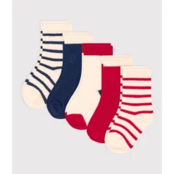 PETIT BATEAU Lot De 5 Paires De Chaussettes Hautes