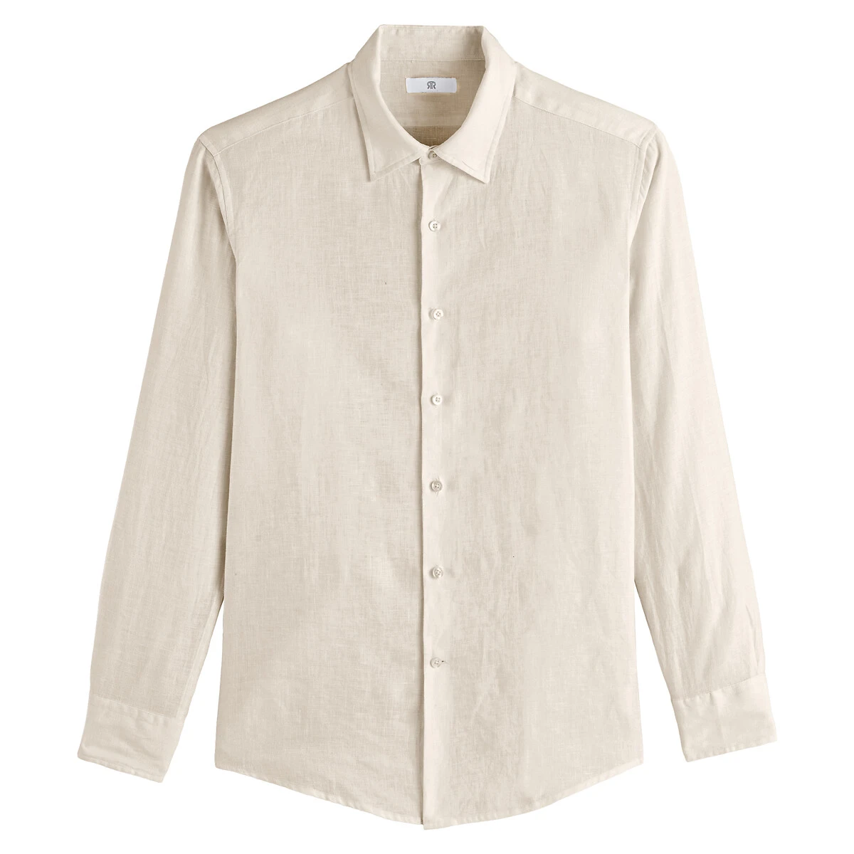 Chemise Droite Signature, Manches Longues, En Lin 13 Chemise Droite Signature, Manches Longues, En Lin – Image 13